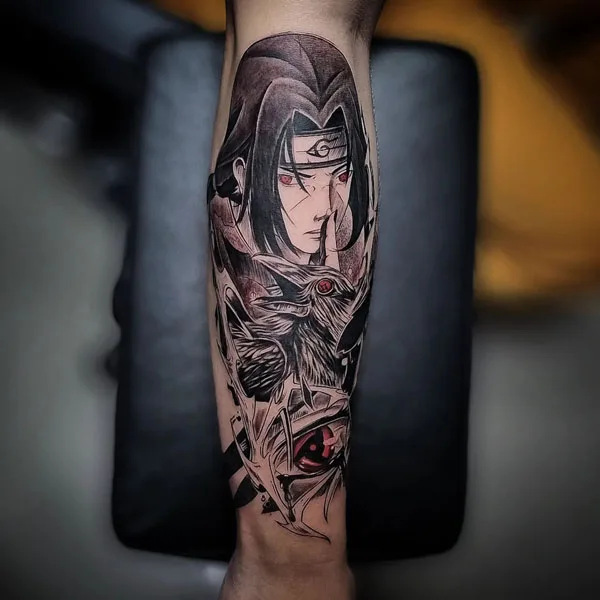 Itachi Uchiha tattoo 10