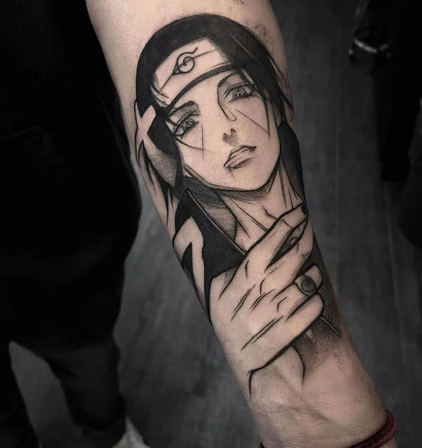 Itachi Uchiha tattoo 15