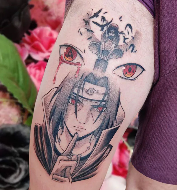 Itachi Uchiha tattoo 2