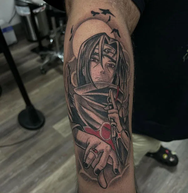 Itachi Uchiha tattoo 35