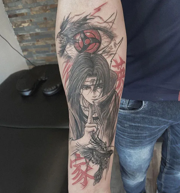 Itachi Uchiha tattoo 36