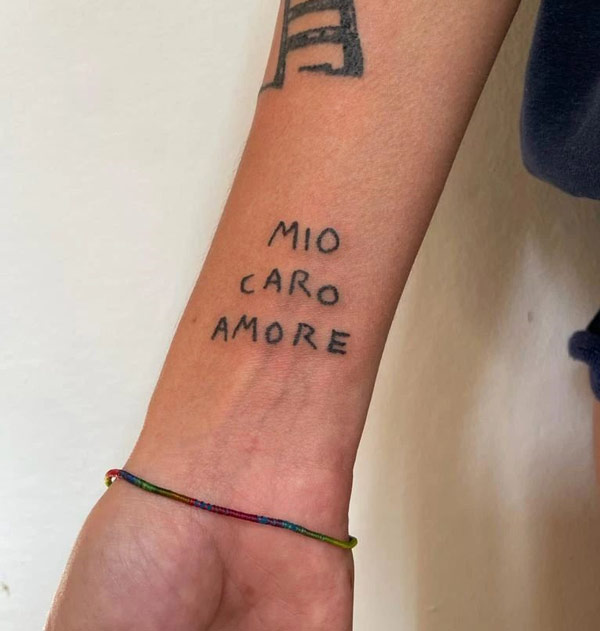 Italian quotes tattoo