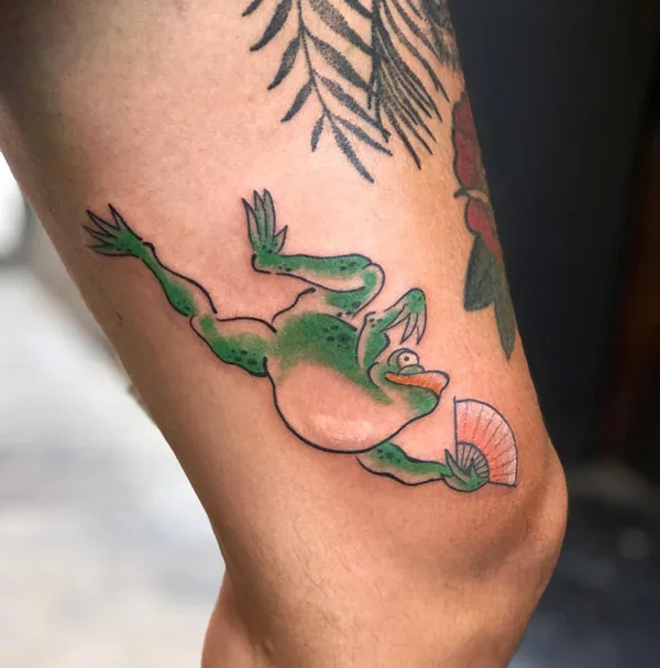 Japanese Frog Tattoo 1