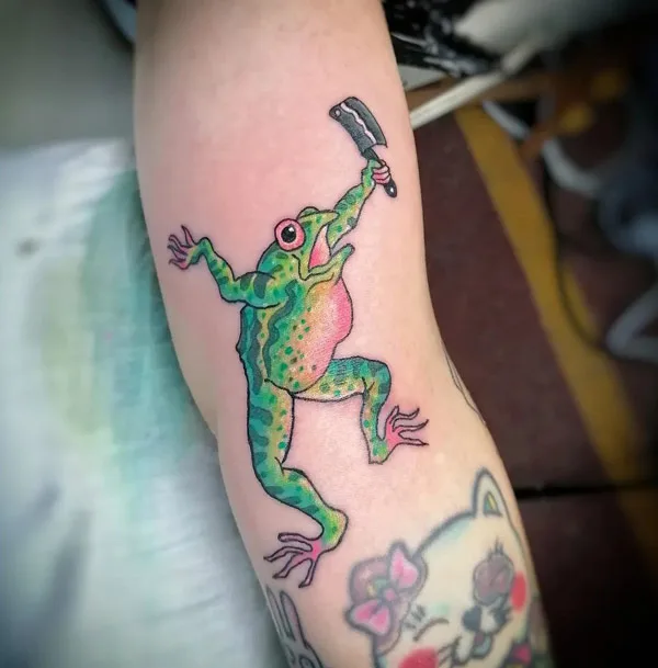 Japanese Frog Tattoo 4