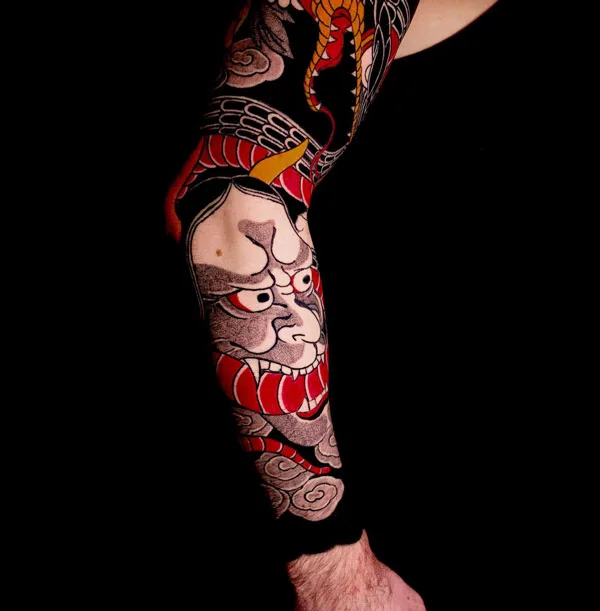 Japanese Hannya Mask Tattoo 1