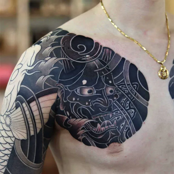 Japanese Hannya Mask Tattoo 2