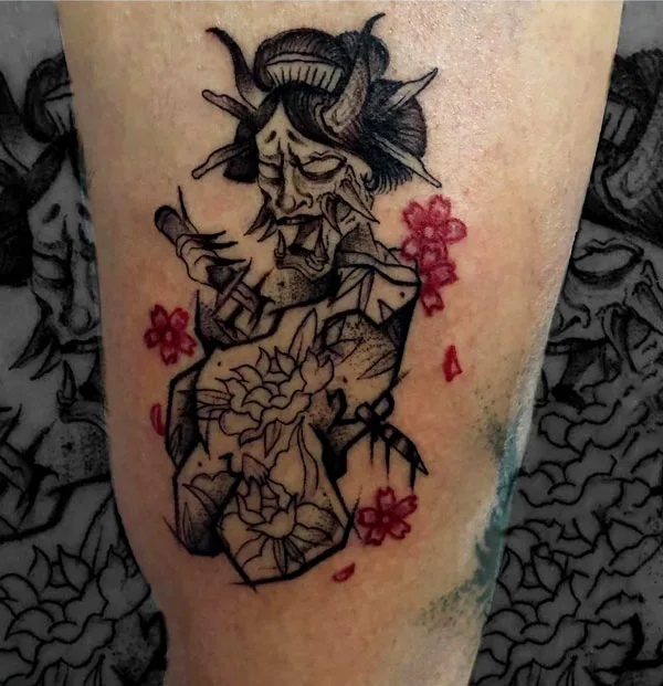 Japanese Horror Tattoo