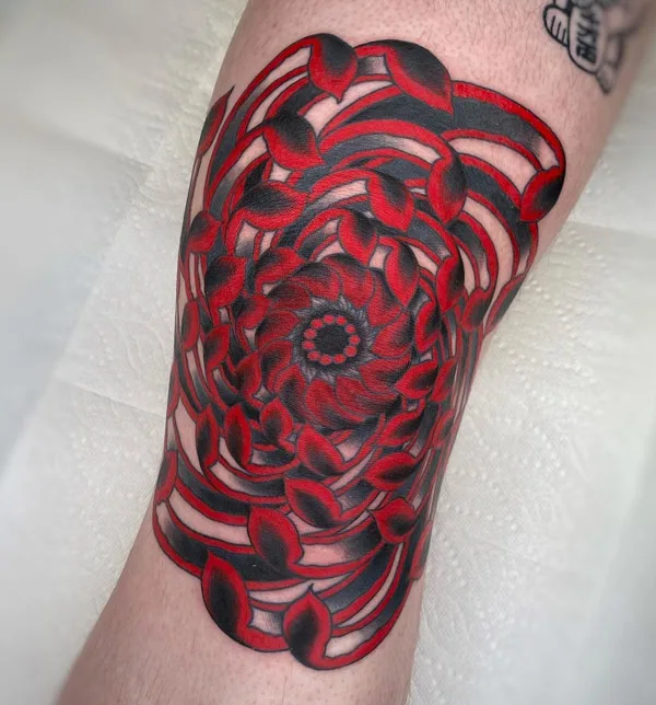 Japanese Knee Tattoo 2