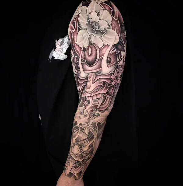 Japanese Samurai Sleeve Tattoo 1