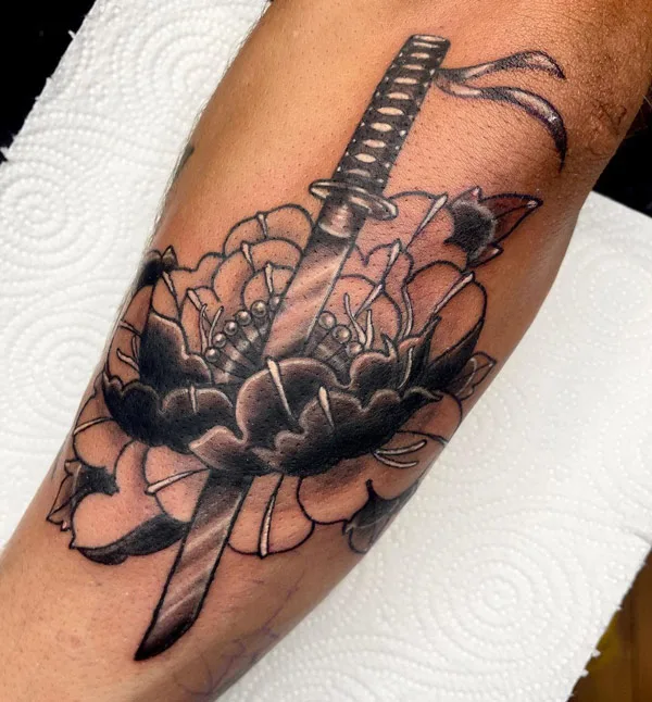 Japanese Sword Tattoo