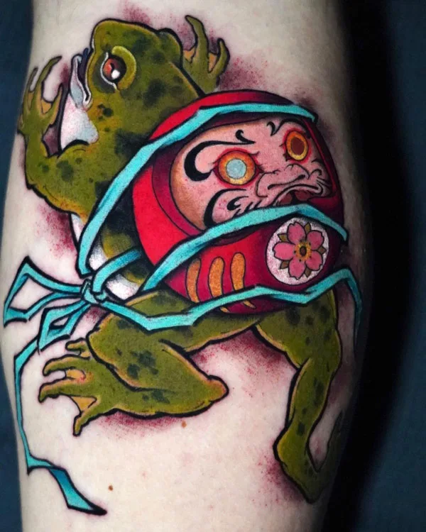 Japanese frog tattoo 18