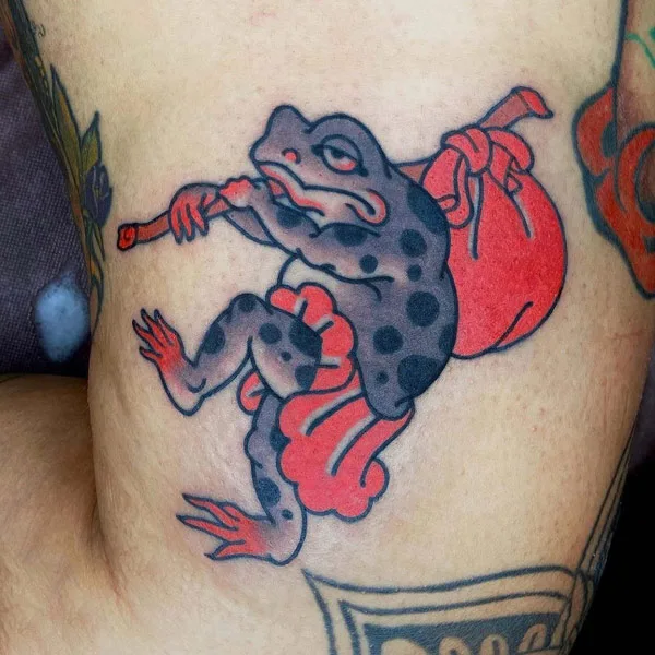 Japanese frog tattoo 26