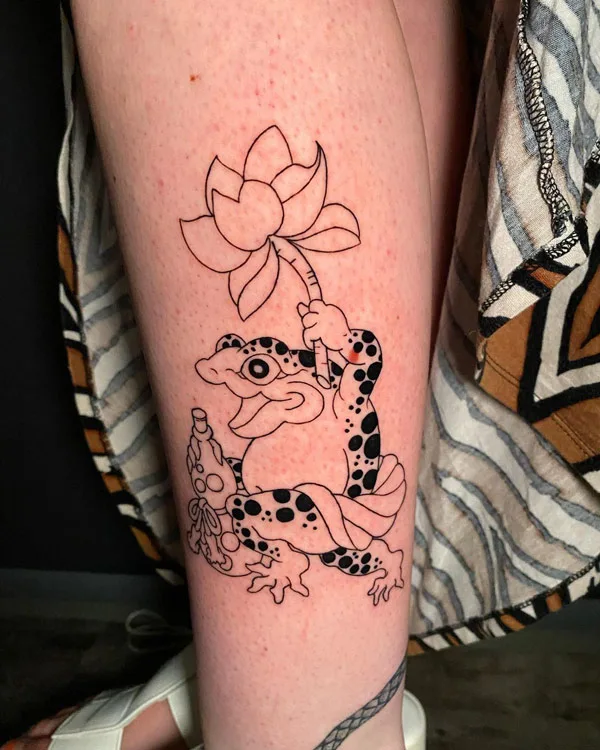 Japanese frog tattoo 27