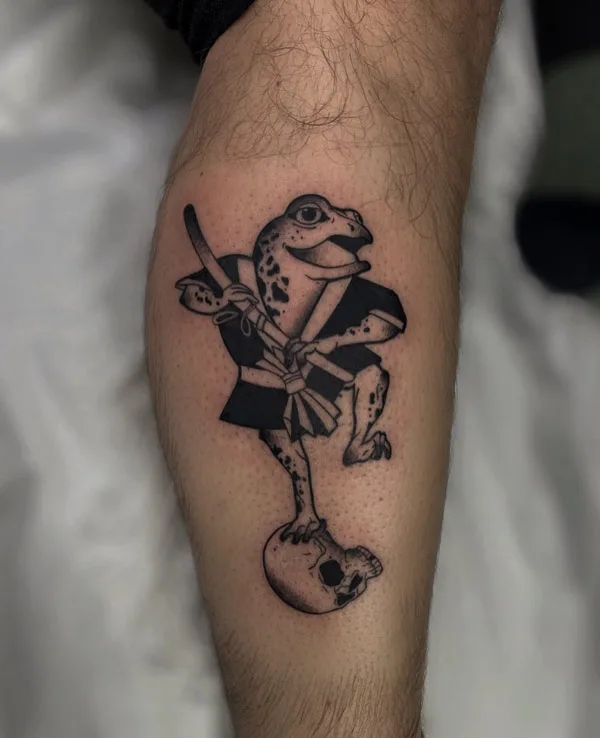 Japanese frog tattoo 39