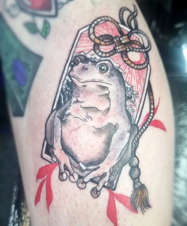 Japanese frog tattoo 41