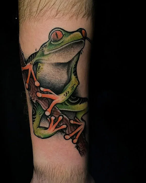 Japanese frog tattoo 43