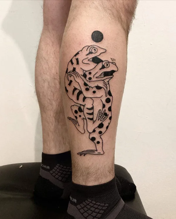 Japanese frog tattoo 48