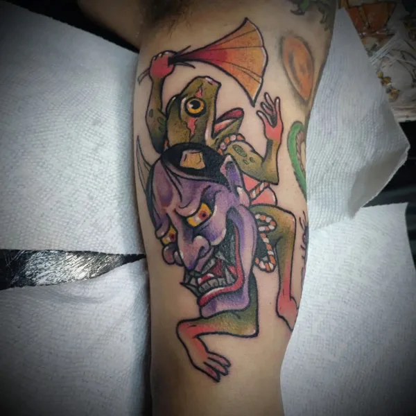 Japanese frog tattoo 49