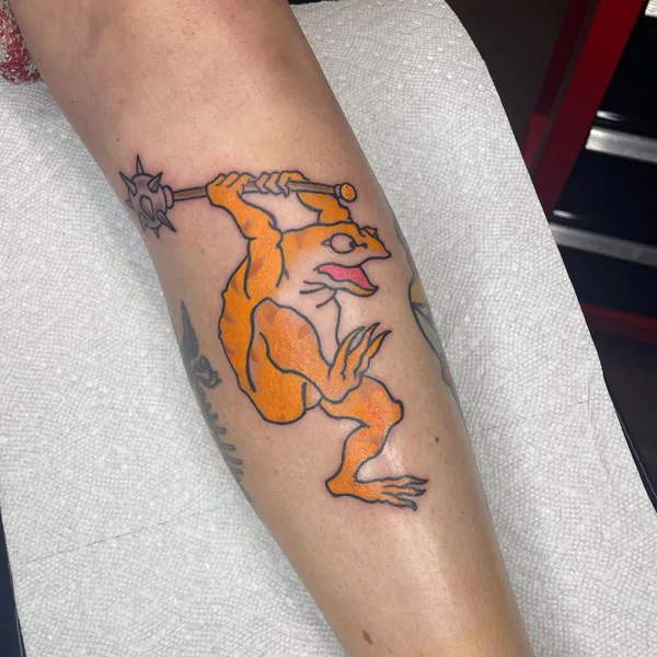 Japanese frog tattoo 50