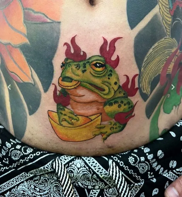 Japanese frog tattoo 53