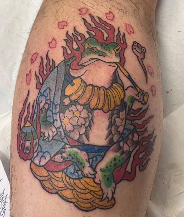 Japanese frog tattoo 54