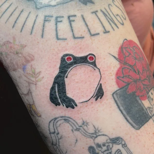 Japanese frog tattoo 56