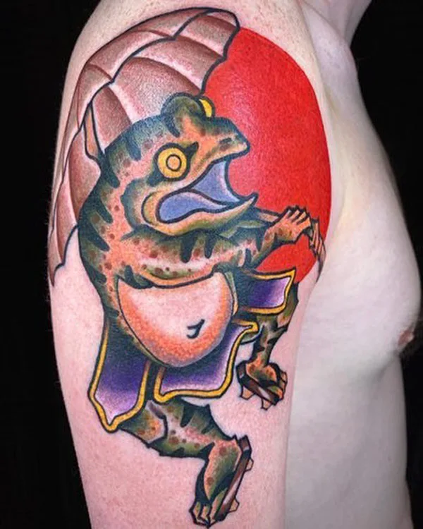 Japanese frog tattoo 58