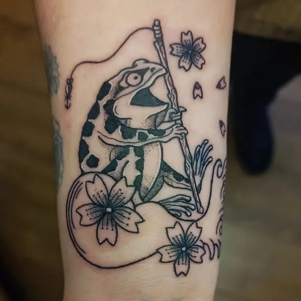Japanese frog tattoo 59