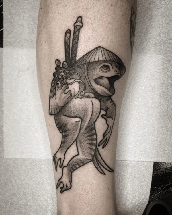 Japanese frog tattoo 61