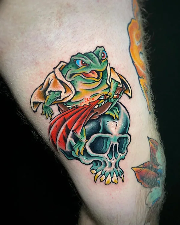 Japanese frog tattoo 62