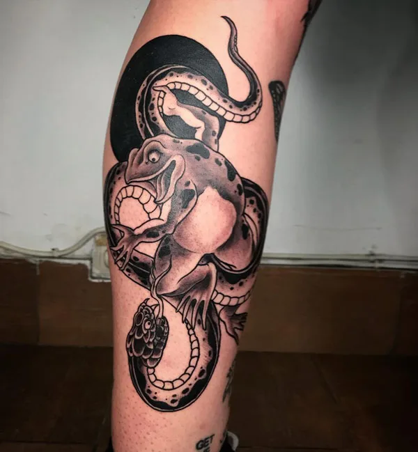 Japanese frog tattoo 63