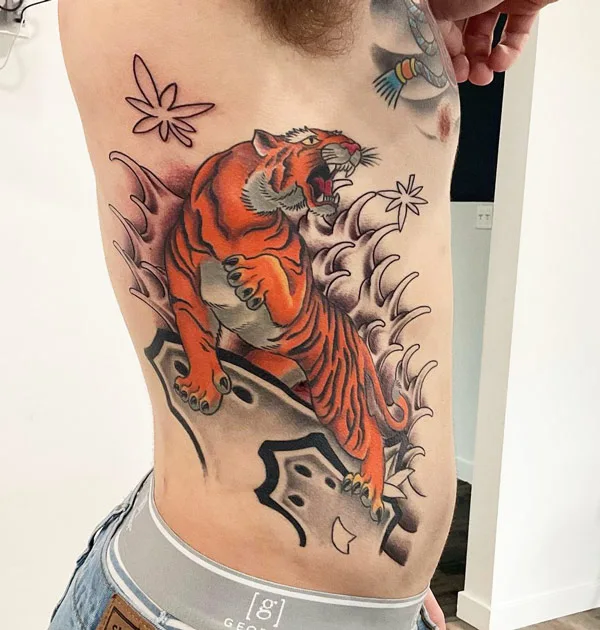 Japanese tiger tattoo 1