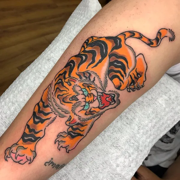 Japanese tiger tattoo 13