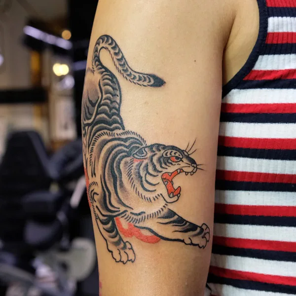 Japanese tiger tattoo 15