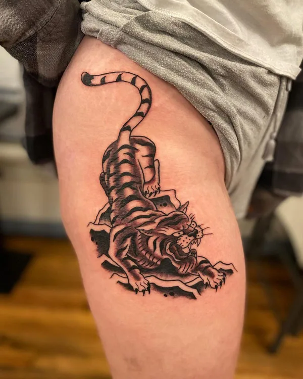 Japanese tiger tattoo 16