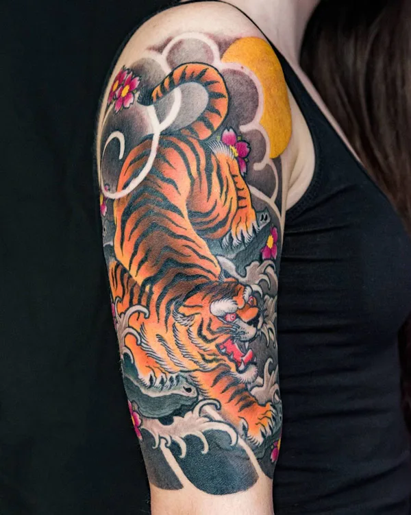 Japanese tiger tattoo 18