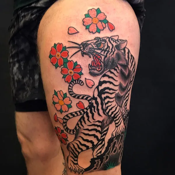 Japanese tiger tattoo 20
