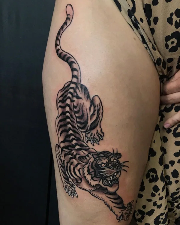Japanese tiger tattoo 23
