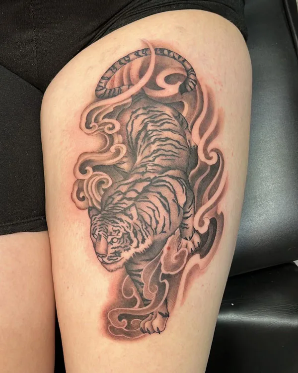 Japanese tiger tattoo 33