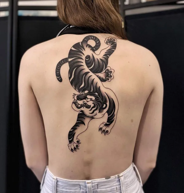 Japanese tiger tattoo 4
