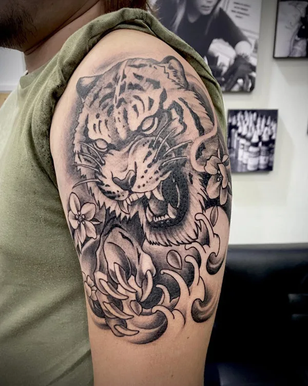 Japanese tiger tattoo 41