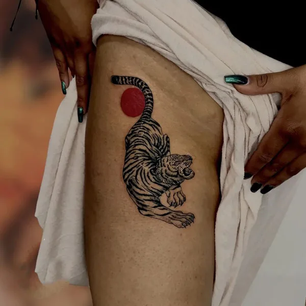 Japanese tiger tattoo 42