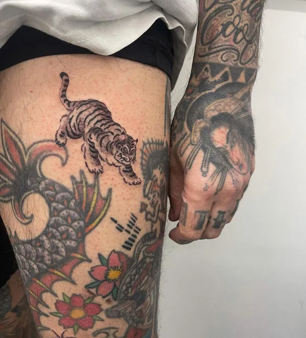 Japanese tiger tattoo 44