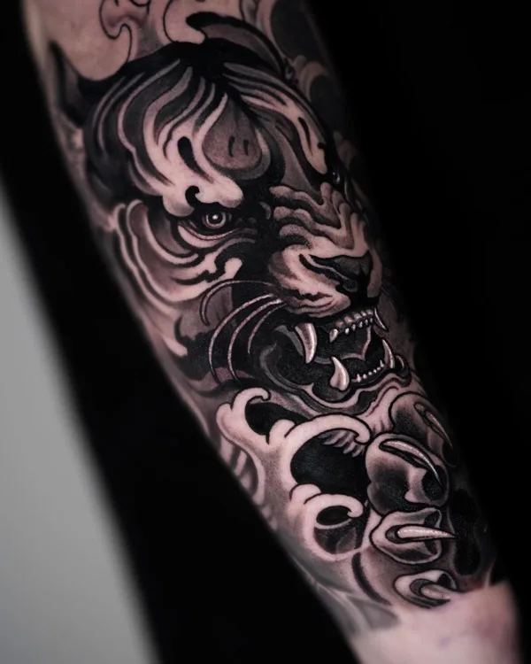 Japanese tiger tattoo 46