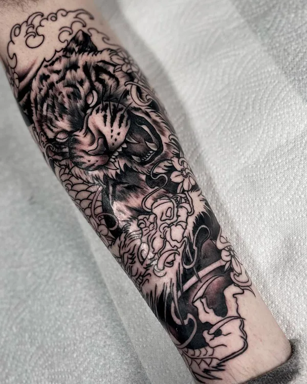 Japanese tiger tattoo 48