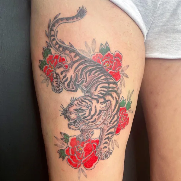 Japanese tiger tattoo 5