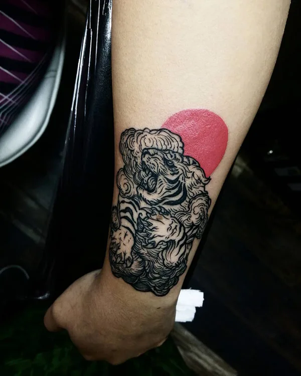 Japanese tiger tattoo 54