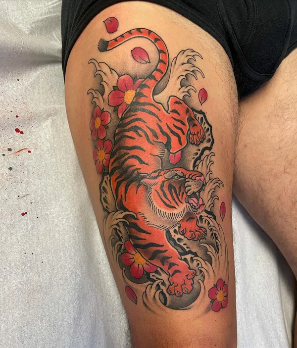 Japanese tiger tattoo 56