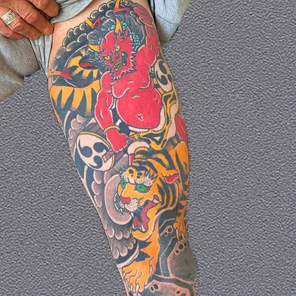 Japanese tiger tattoo 57