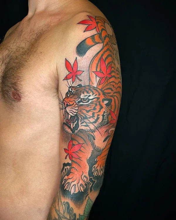 Japanese tiger tattoo 59